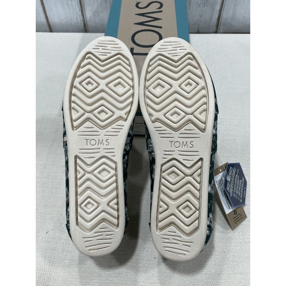 TOMS Women's Alpargata Koala Print Slip-On Flats - Forest Green 7 - Picture 4 of 8